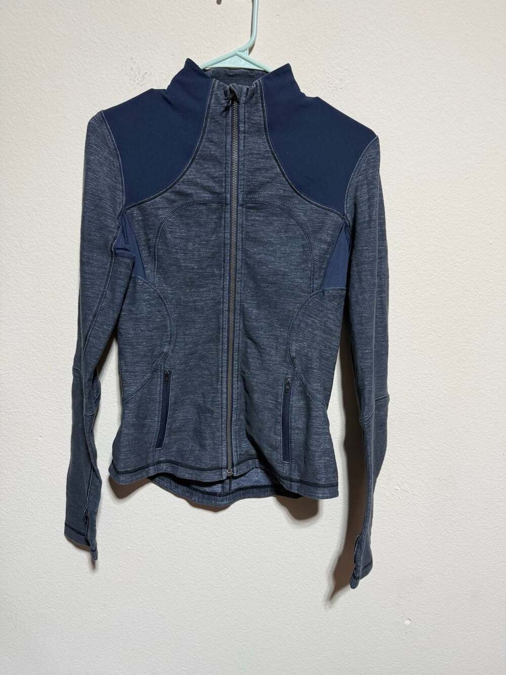 Lululemon Forme Jacket in Slub Denim Inkwell